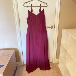 Maroon Sundress Sleeveless Entro Size L, Sheer with short slip